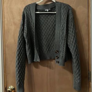 Cropped Gray Fashion Nova Sweater